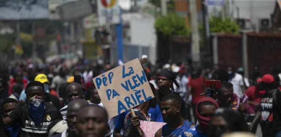 haitianos manifestándose